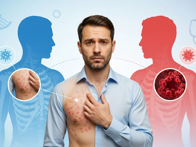 Un homme s'interroge sur le lien entre éruption cutanée et pathologie grave : le zona peut-il cacher un cancer