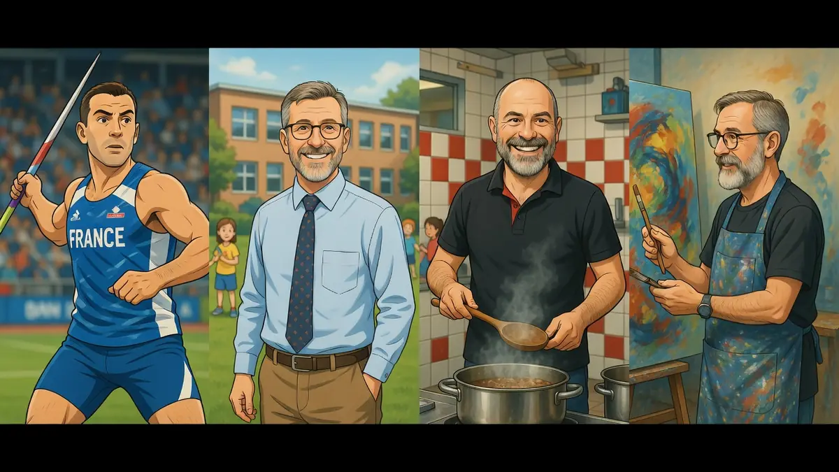 Quatre facettes illustrées de la vie et des multiples talents de Pascal Lefebvre