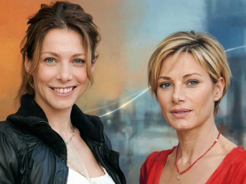 Mallaury Nataf apparaît à gauche avec des cheveux bruns et à droite avec une coupe blonde courte