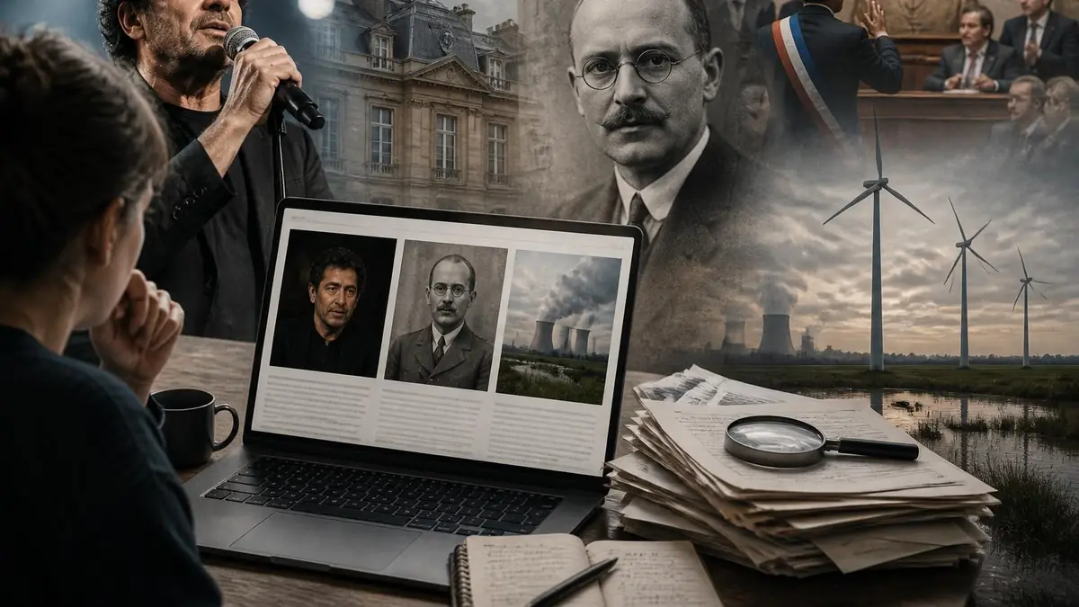 Une personne consulte sur son ordinateur portable des enquêtes journalistiques liées à Mediapart