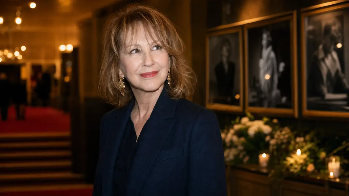 Hommage sobre à la mort de Nathalie Baye dans un foyer de cinéma parisien.