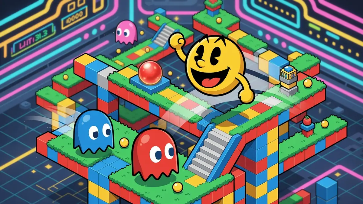 Pac-Mania : le virage en trois dimensions d&rsquo;une icône de l&rsquo;arcade