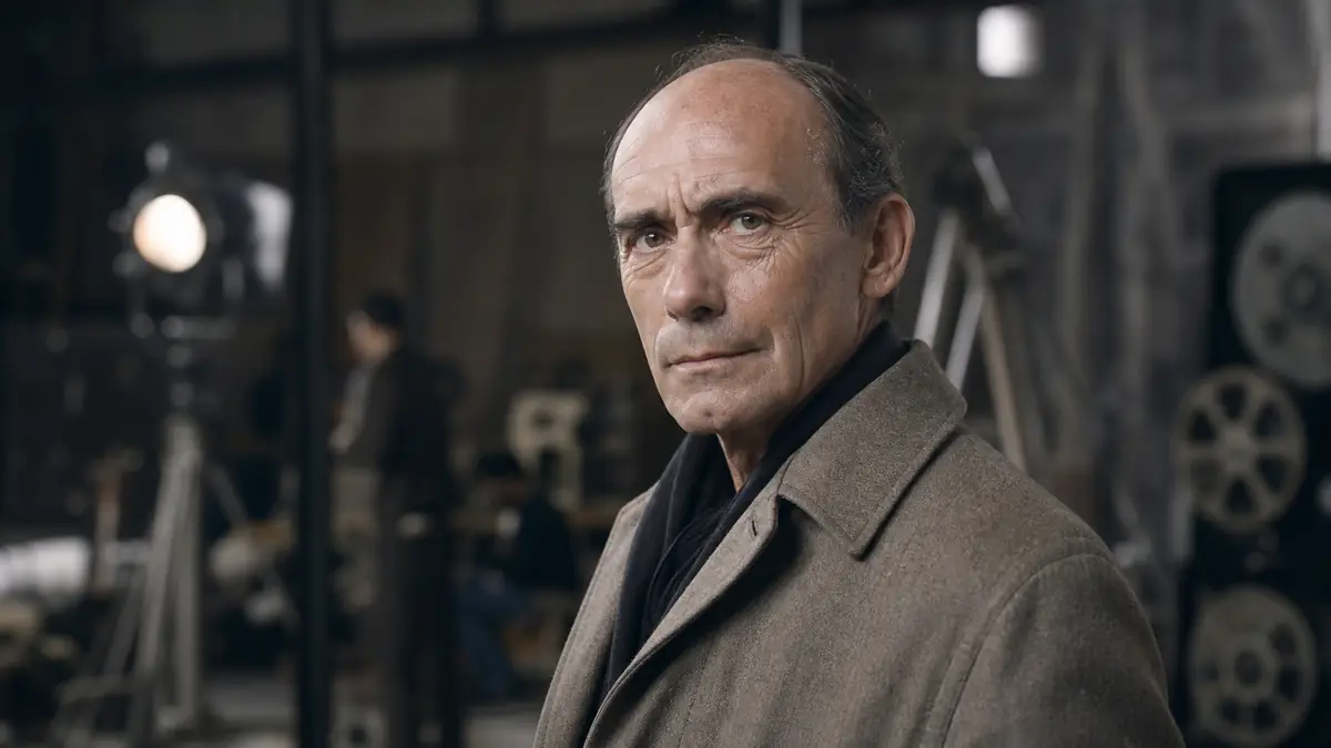 Portrait de Paul Crauchet sur un plateau de cinéma français.