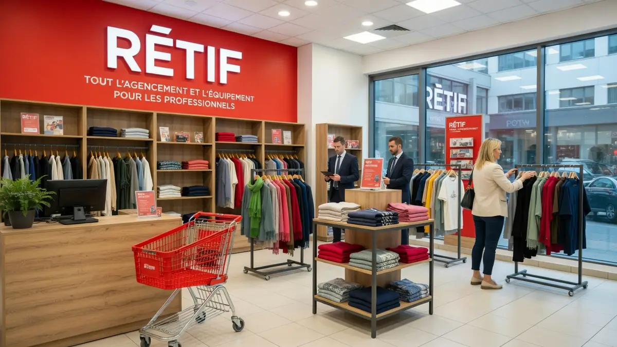 Des clients et des professionnels explorent les rayons d'aménagement d'un magasin rétif Montpellier