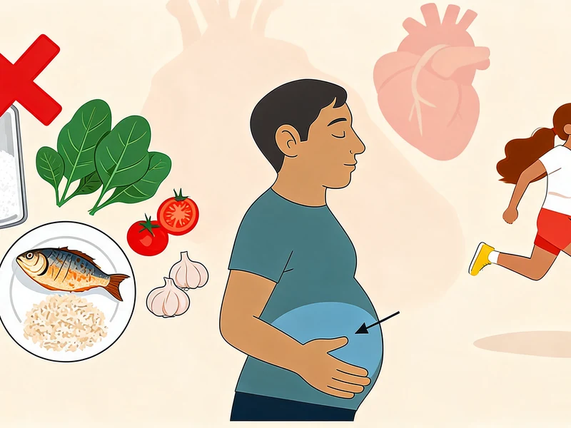 Des aliments sains sans sel et une coureuse montrent comment faire pour baisser la tension