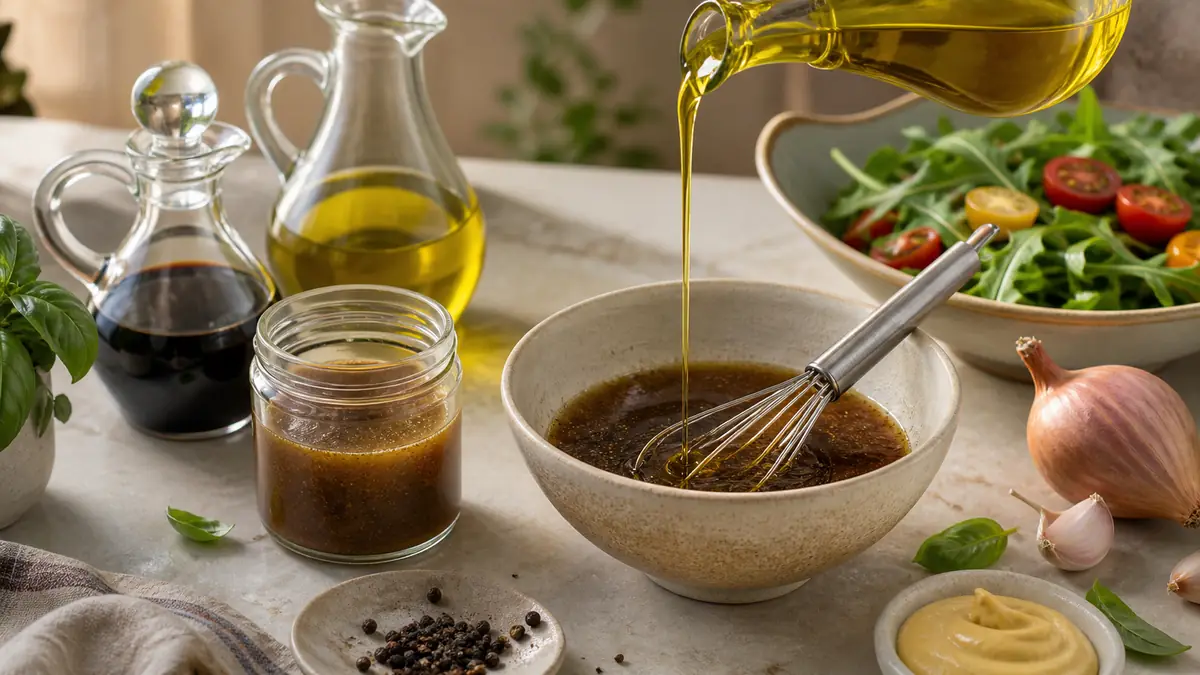 L’art de la vinaigrette balsamique : secrets d’une émulsion parfaite