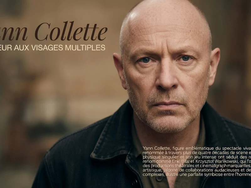 Yann Collette regarde droit devant lui avec une expression intense