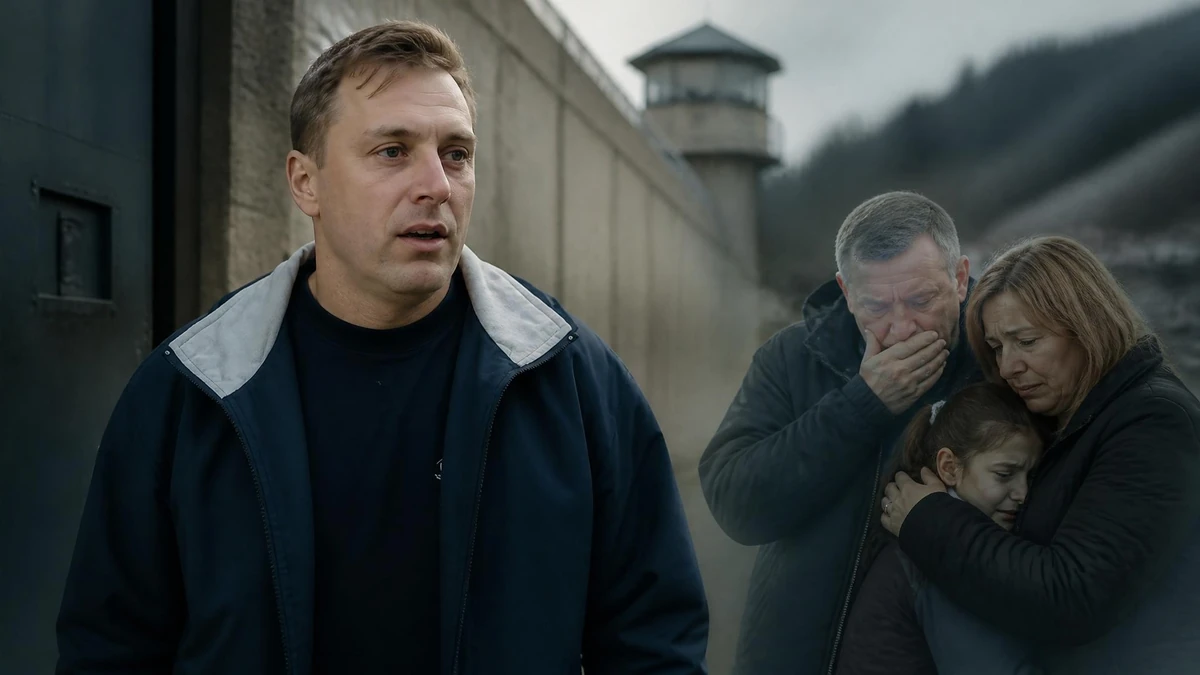 Un homme regarde devant lui près d'un mur de prison pour illustrer la situation de David Hotyat aujourd'hui