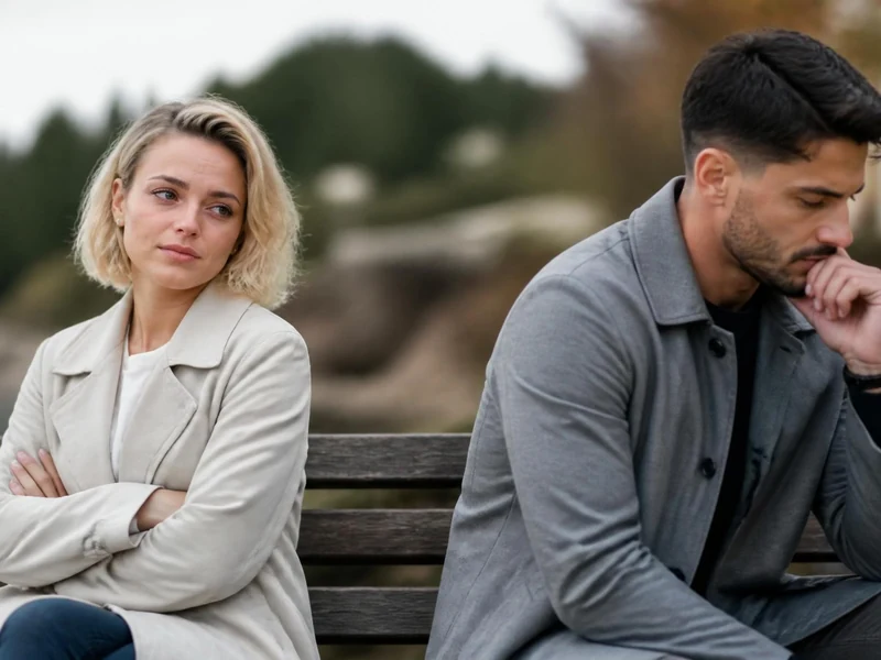 Un couple assis sur un banc illustrant la question julie et mathieu marié au premier regard toujours ensemble