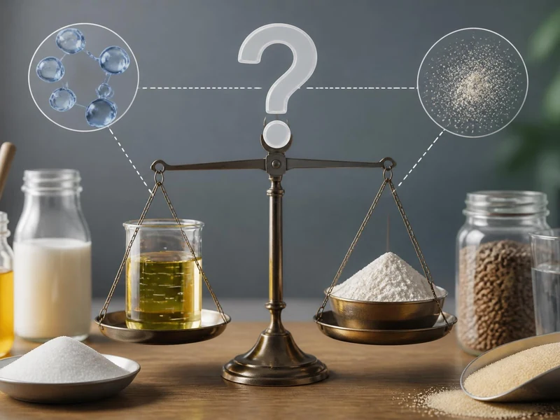Une balance compare des ingrédients liquides et solides pour illustrer la conversion du gramme en litre