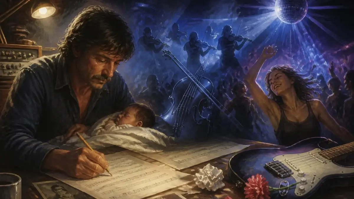 Un musicien compose une berceuse pour son bébé, évoquant l'inspiration derrière le titre Joséphine Chris Rea