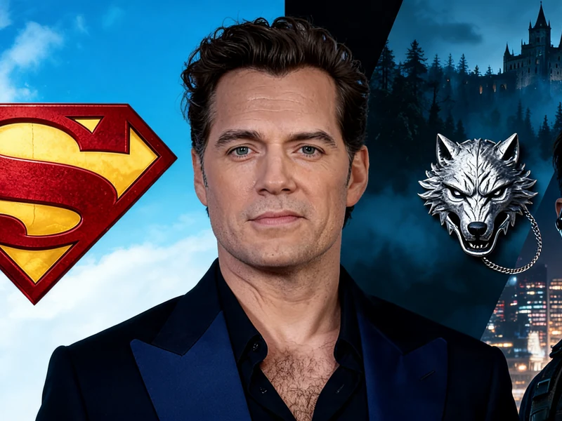 Portrait de l'acteur Henry Cavill illustrant une sélection de films et séries TV avec Henry Cavill