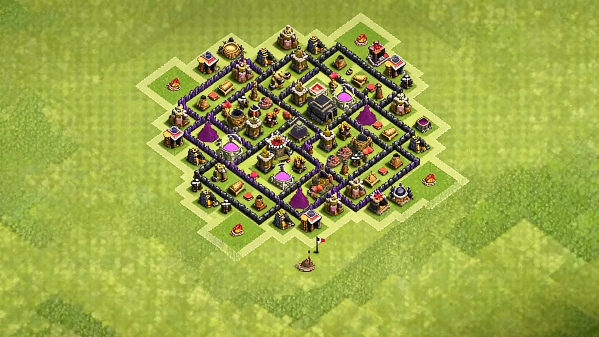 Exemple d'aménagement défensif pour optimiser vos plans Clash of Clans