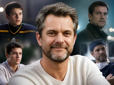 Montage photo montrant les différents rôles marquants de la carrière de l'acteur Joshua Jackson