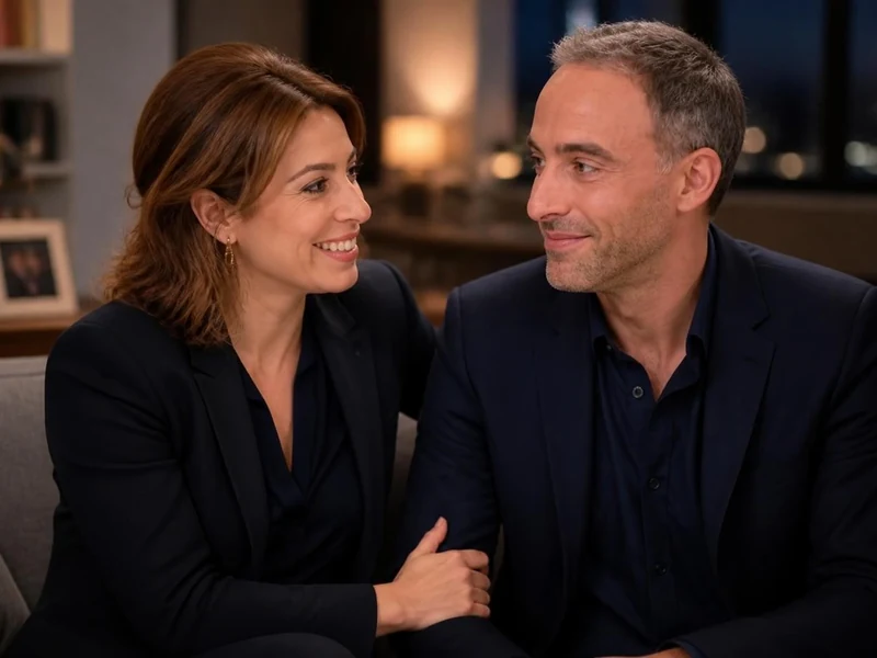 Léa Salamé en couple avec Raphaël Glucksmann, tous deux souriants et complices lors d'une apparition publique