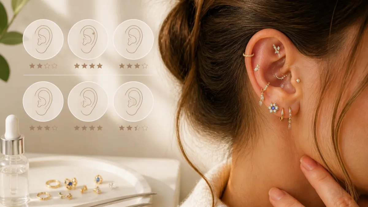 L’art de l’accumulation : tout savoir sur le nom des piercings de l’oreille