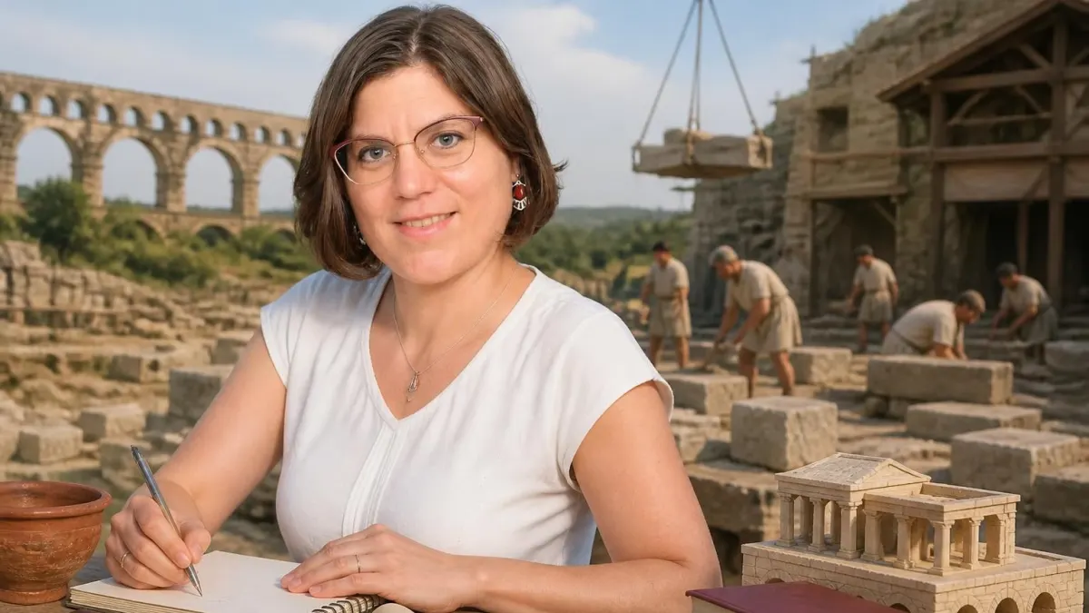 L&rsquo;histoire romaine au ras du mortier : le parcours de Pauline Ducret