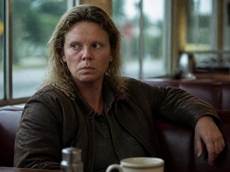 L'actrice métamorphosée dans une scène marquante du Charlize Theron Monster film