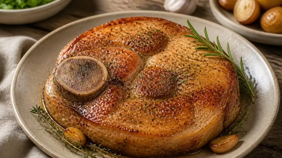 Le secret d&rsquo;une rouelle de porc au four parfaitement tendre et croustillante