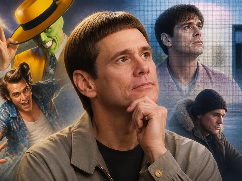 Montage illustrant la diversité des rôles dans les films avec Jim Carrey