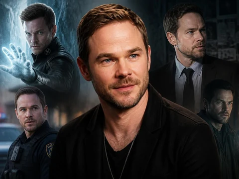 Montage photo présentant divers rôles dans des films et séries TV avec Shawn Ashmore
