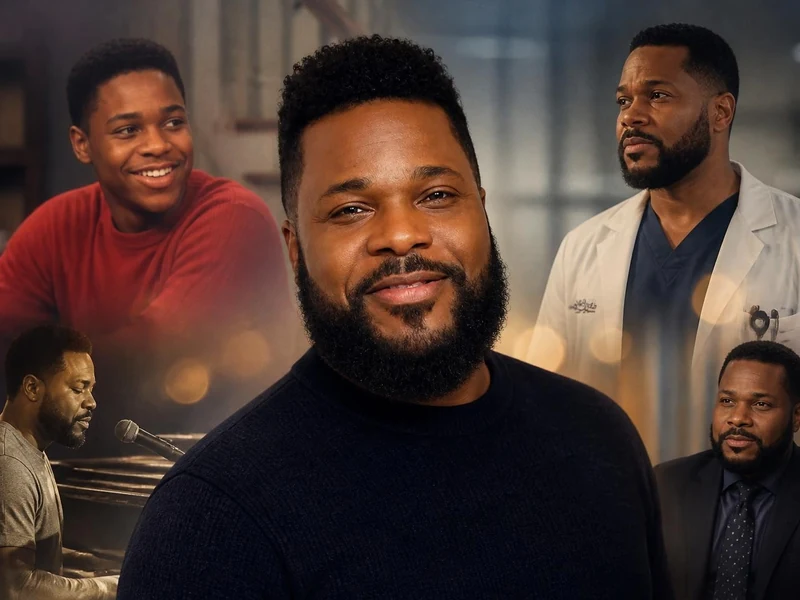 Montage de photos illustrant les différents rôles dans les films avec Malcolm-Jamal Warner au fil de sa carrière
