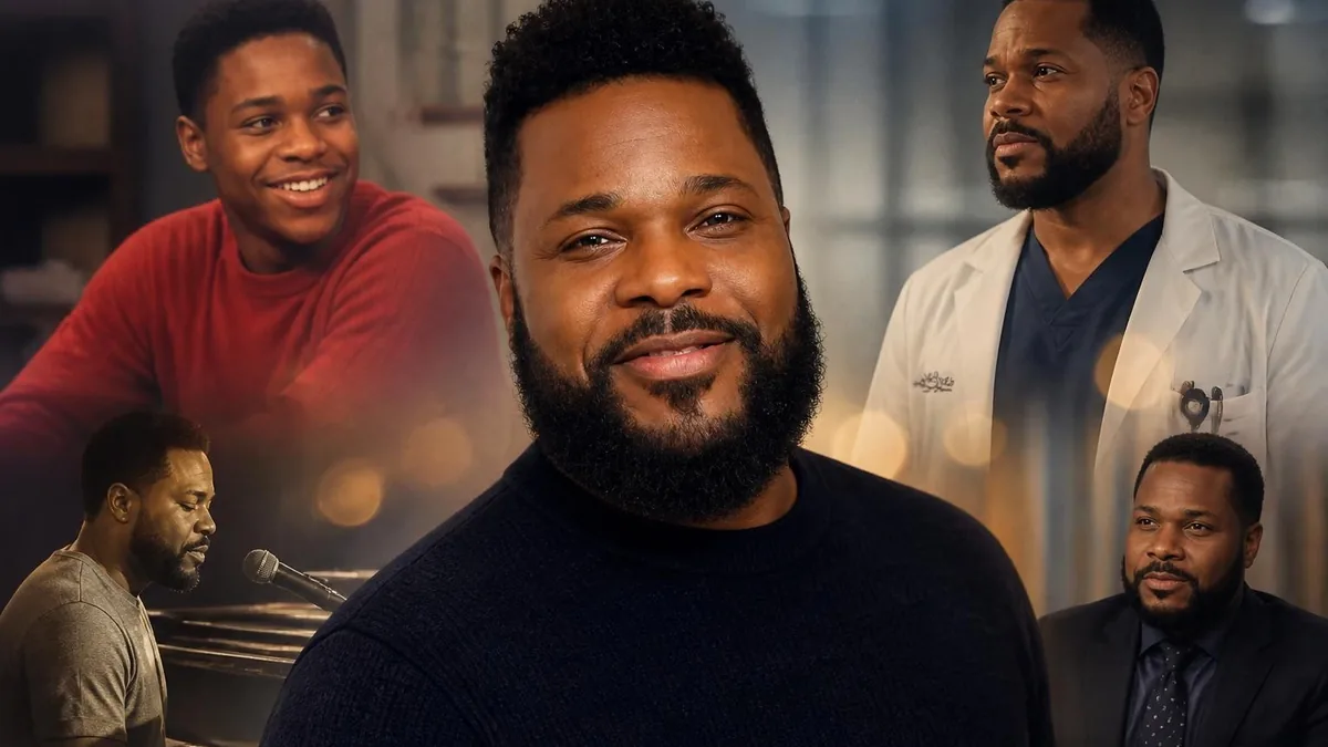 Montage de photos illustrant les différents rôles dans les films avec Malcolm-Jamal Warner au fil de sa carrière
