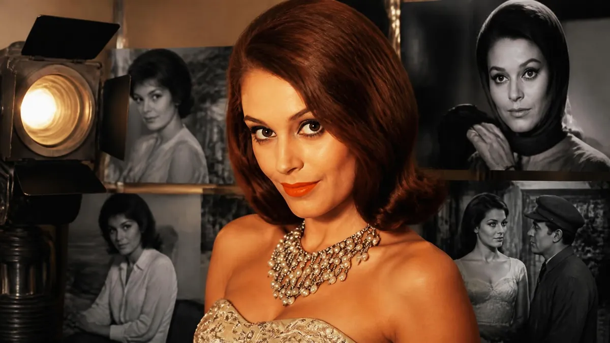 Montage photo présentant plusieurs portraits et scènes de films de l'actrice Béatrice Altariba