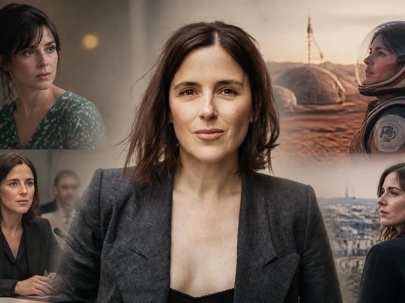 Montage photo montrant les différents visages et rôles de l'actrice française Clémentine Poidatz