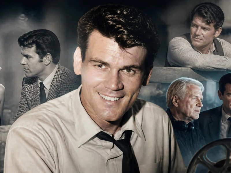 Montage photo retraçant la carrière de l'acteur Don Murray à différentes époques de sa vie