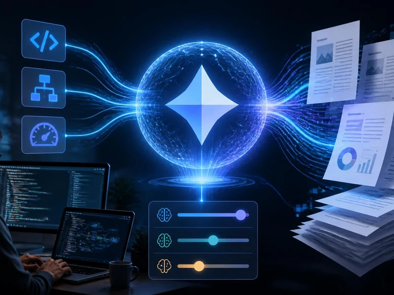 Un développeur utilise Gemini 3.7 Flash pour traiter des données complexes et optimiser ses flux de travail numériques