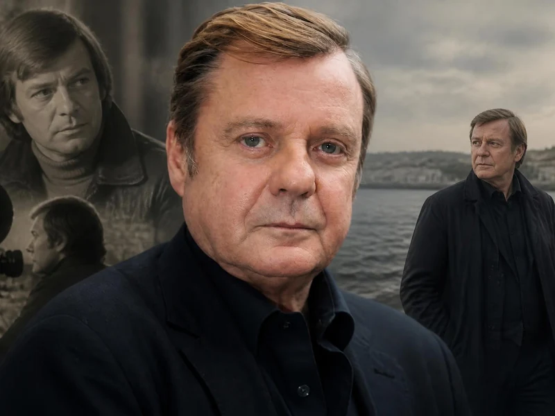 Portrait composite montrant différentes étapes de la carrière de l'acteur Jacques Spiesser