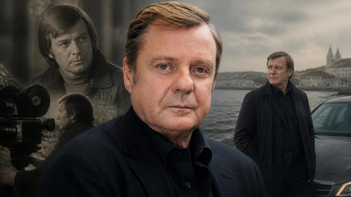 Portrait composite montrant différentes étapes de la carrière de l'acteur Jacques Spiesser