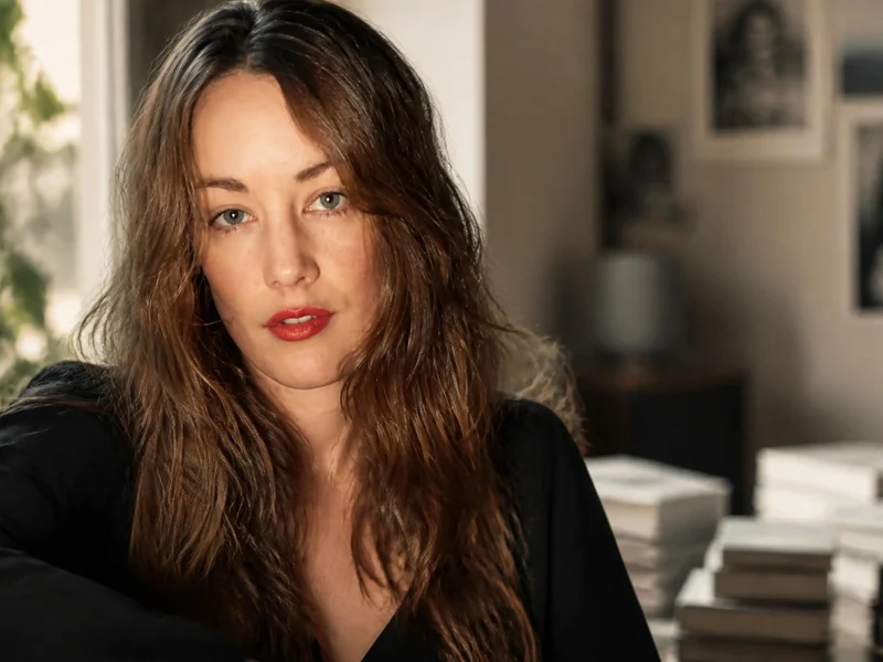 Portrait de Juliette Besson regardant l'objectif dans un intérieur lumineux