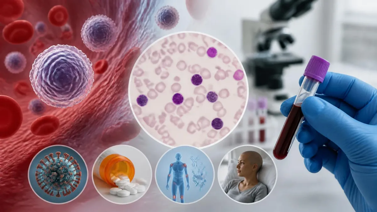 Lymphocyte bas sur la prise de sang : quelles causes et quand s&rsquo;inquiéter ?