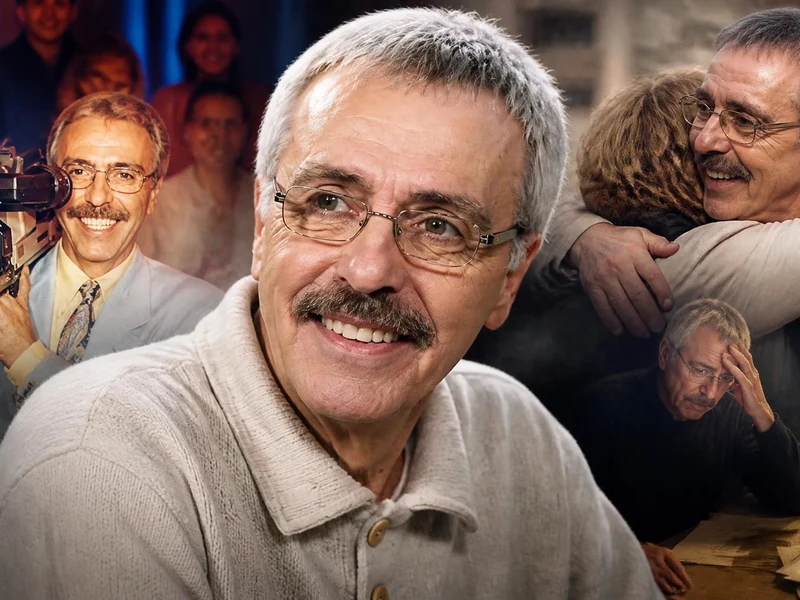 Montage photo présentant les différents visages et moments de la carrière de Marcel Béliveau