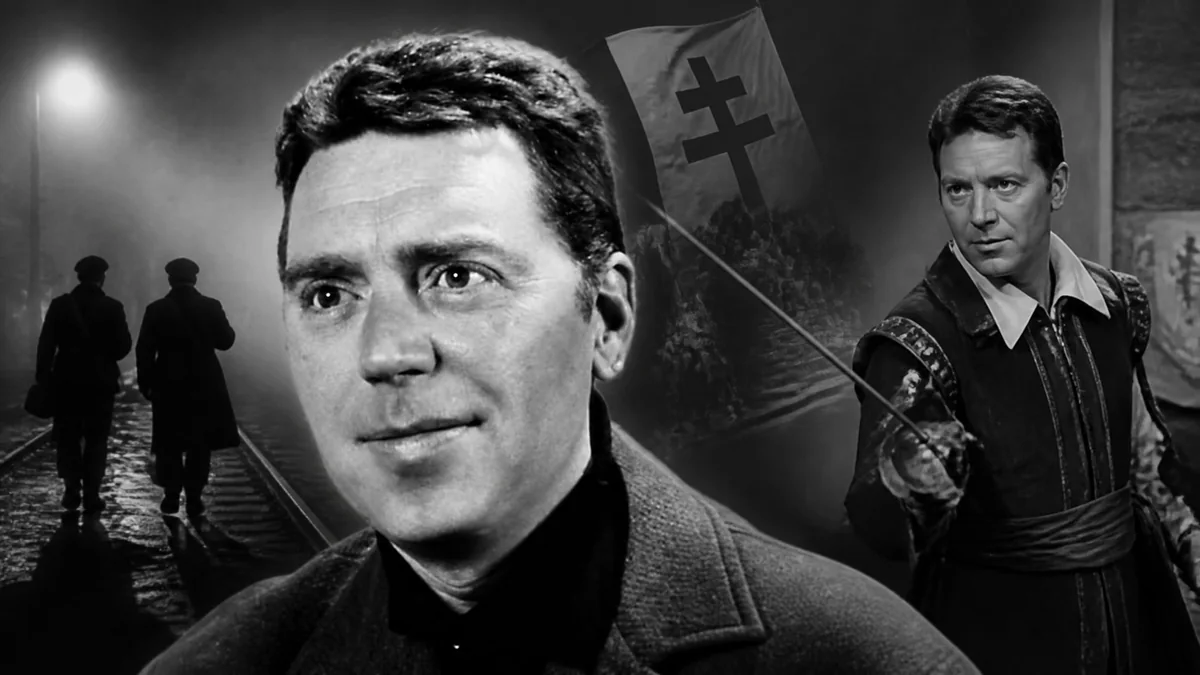 Portrait en noir et blanc illustrant les différents visages de l'acteur Robert Bazil entre Résistance et rôle historique