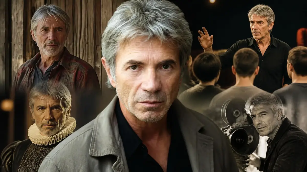 Montage photo montrant les différents rôles et facettes de la carrière de l'acteur français Roger Miremont