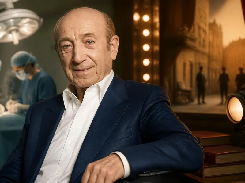 Portrait de Roland Copé illustrant sa double carrière entre le bloc opératoire et le monde du spectacle