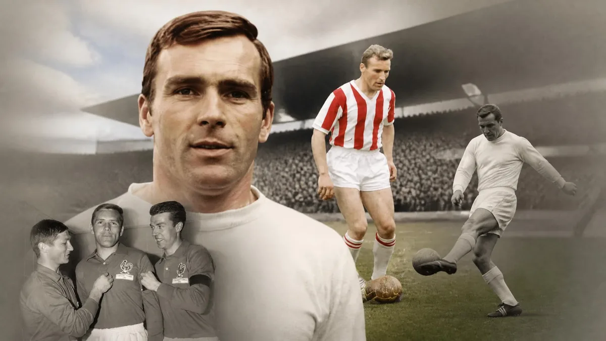 Montage photo retraçant la carrière de footballeur de Serge Roy sur les terrains et avec l'équipe de France