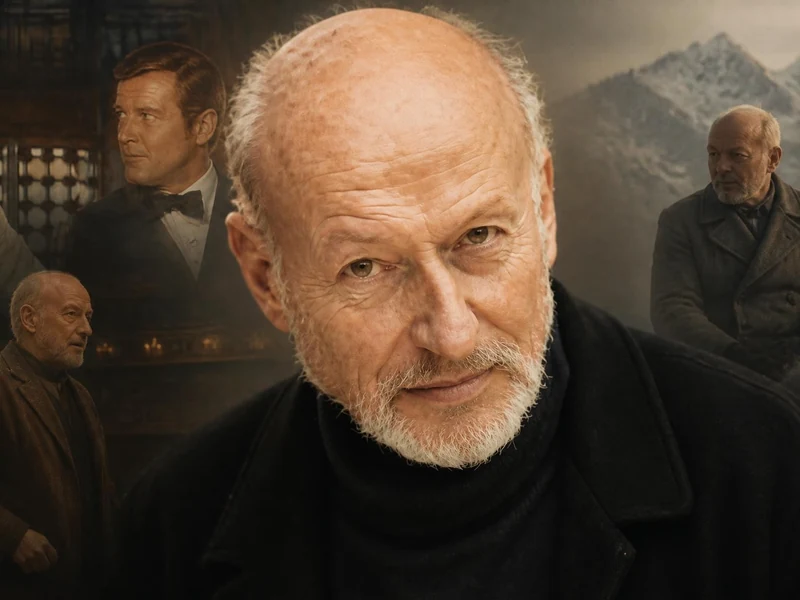 Portrait composite illustrant les différents rôles joués par l'acteur Vernon Dobtcheff au cours de sa carrière