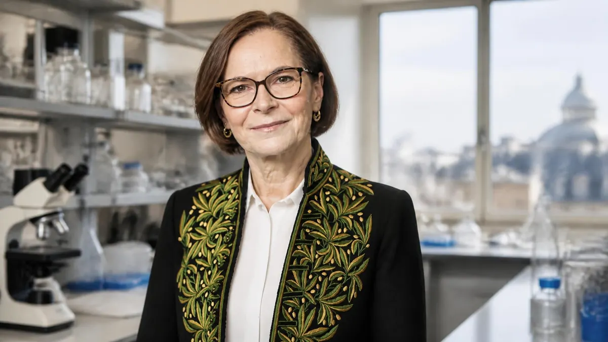 Portrait de la chercheuse Yasmine Belkaid dans son laboratoire